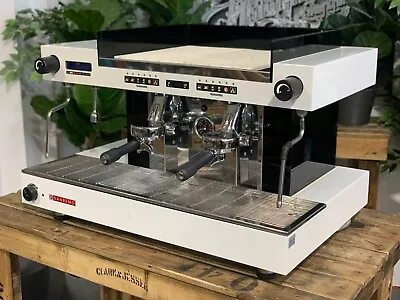 San Remo Roma 2 Group White Espresso Coffee Machine Commercial Cafe Latte Bar • $3250