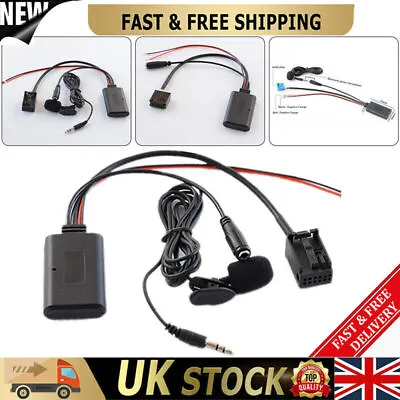 Car Audio Device Bluetooth Aux Cable Microphone Adapter For Ford Focus 6000CD UK • £13.48