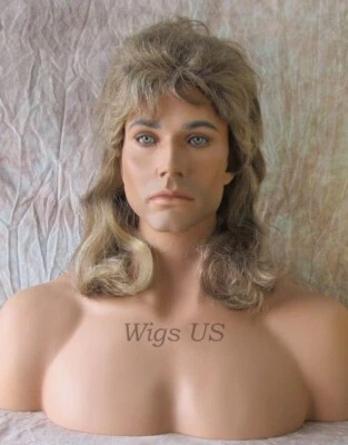 $33.95 • Buy DELUXE MULLET |  Joe Dirt  Style COSTUME Short Wig For Cosplay MAGA Look