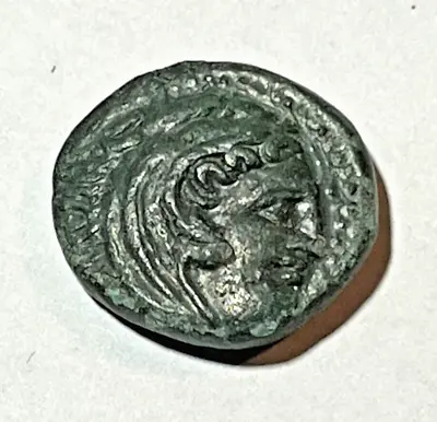 Ancient Coin Greek Alexander III. 336 BC. Herakles In Lion Skin Bow Case Club • $49.99