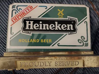 Vintage Heineken Beer Sign Back Bar Cash Register Light • $35