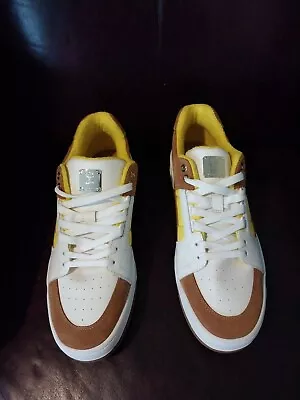NWOB $500 Puma X MCM Slipsteam Lop Top Sneaker In Bright White/Yellow Sz 12-US • $195