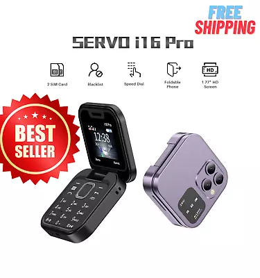 2024 New Mini Flip Mobile Phone 2 SIM Card Small Display Foldable Cell Phone • $36.99