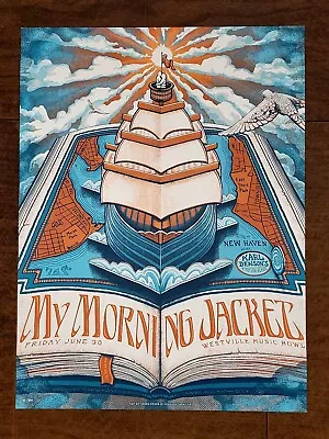 My Morning Jacket Poster WESTVILLE BOWL New Haven CT Num X/300 6/30/2023 • $64.99