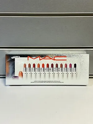 MAC Lips By The Dozen Mini Powder Kiss Lipstick Set X12 | NEW • £60