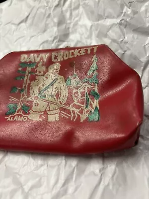 Vintage DAVY CROCKETT  Red Vinyl  Change Purse Vintage Snap Closure • $20