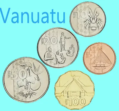 Vanuatu 🇻🇺Islands Coins 2015 - Choose From List 5 10 20 50 100 Vatu UNC F.bag • $4.72