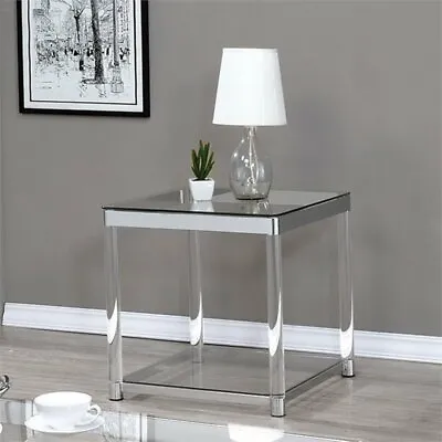 Coaster Claude Glass Top End Table With Lower Shelf In Clear • $211.06