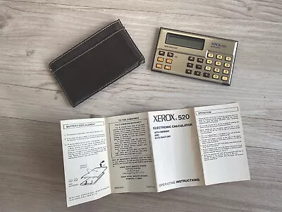 £7.99 • Buy Xerox 520 Credit Card Calculator  - Not Working With Case With Instructions