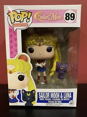 Authentic Funko Pop! Vinyl Figure Animation - Sailor Moon & Luna #89 Vaulted • $35