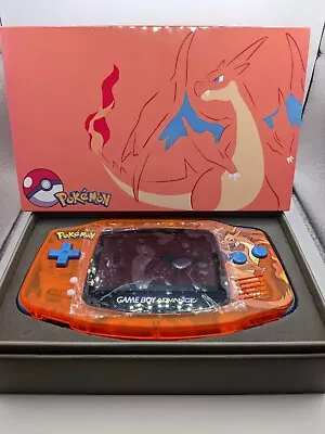 GameBoy Advance GBA New IPS V2 Screen New Charizard Shell & Custom Display Box • £180