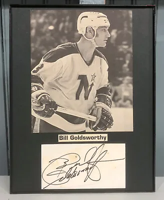 Bill Goldsworthy Minnesota North Stars Autograph Cut Signature 8x10 Photo • $142.76