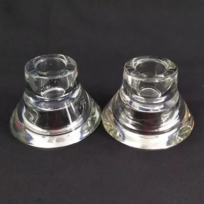 Dual Purpose Clear Glass Candle Holder Set Of 2 K Hagberg M Hagberg Ikea Design  • $12.95