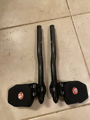 FSA Vision Trimax Aerobar Time Trial Triathlon Carbon Extensions And Pads CUT • $100