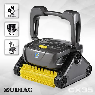 Zodiac CX35 Robotic Pool Cleaner W/Caddy & Timer. Floor Wall Waterline • $1649