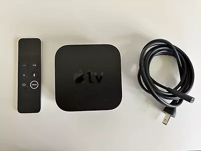 Apple TV 4K HDR 32GB 1st Gen A1842 With Siri Remote Complete Set • $29.99