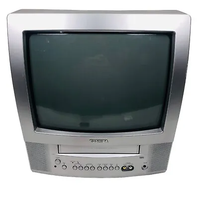 $149.99 • Buy Toshiba 13  Color CRT TV/VCR Combo Retro Gaming Front AV Input No Remote MV13P3