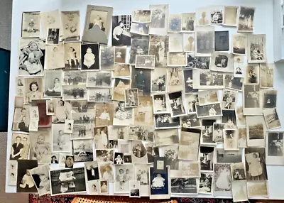 Vintage Photo Lot. Lot Of Over 100 Photographs - Mostly 1900-1930 • $19.99