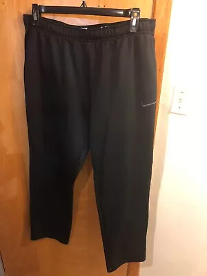 Nike Basketball Warmup Black Track Pants With Pockets Polyester Size XL • $15