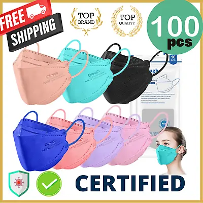 Adult Face Mask | KN95 N95 Unisex Disposable Respirator Mouth Masks Comfortable • $23.54