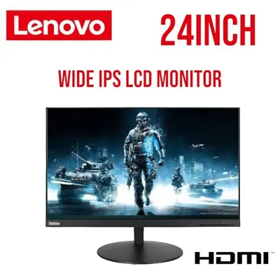 $99.99 • Buy GAMING Lenovo 24  Wide QHD IPS Monitor 2560x1440 WLED RGB Backlight HDMI