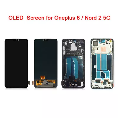 OLED Touch Screen Digitizer For Oneplus Nord 2 5G / 6 Frame Display Replacement • $94.04