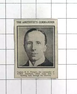 £5 • Buy 1915 Capt B S Thesiger, Commander Of HMS Amethyst