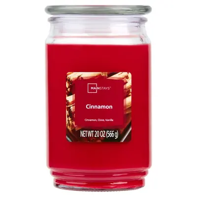 Mainstays Cinnamon Single-Wick Jar Candle 20 Oz NEW • $9.57