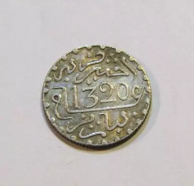 Morocco 1320/1903 1/2 Dirham - 1/20 Rial Silver Coin • $39.99