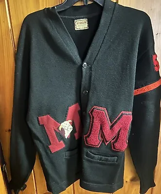 Varsity MacGregor Letter Sweater High School College Vintage Cardigan Size 46 • $54.99