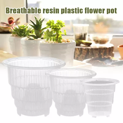 Plastic Orchid Pots Plant With Holes Hollow Breathable For Gardening Garden Home • $14.98