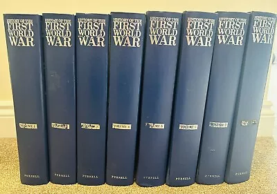 Purnell's History Of The First World War Volumes 1-8 Full Binder Set • £0.99