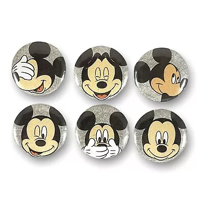 Set Of 6 Gray Mickey Mouse 1 Inch Magnets For Fridge Whiteboard Kitchen • $8.95