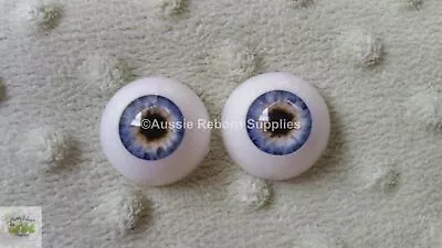 16mm Light Blue Round Acrylic Eyes Reborn Baby Doll Making Supplies • $8.60