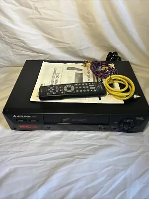 Mitsubishi HS-U775 SVHS Super VHS VCR HiFi-Stereo VCR-Plus Complete • $100