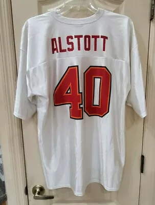 VTG Mike Alstott #40 Tampa Bay Buccaneers White Bucs NFL Home Jersey Men's XL  • $29.99