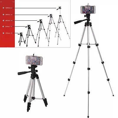 £9.99 • Buy Professional Camera Tripod + Stand Holder +Bag For Smart Phone IPhone Samsung UK