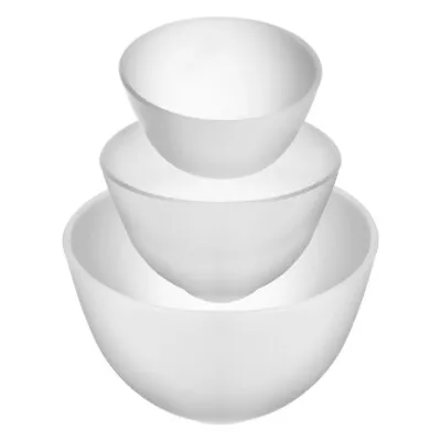 3 Pcs Lightweight Reusable Mixing Bowls Mixing Beauty Tools Facial Bowls • £8.95