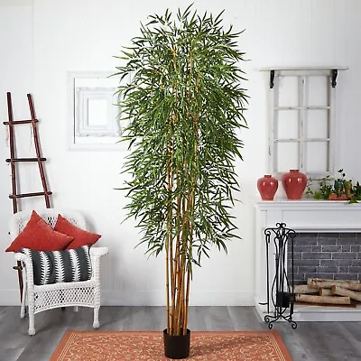 $249 • Buy 8' Fancy Style Bamboo Artificial Tree W/2875 Lvs Home Garden Decor. Retail $316