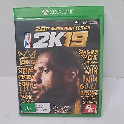 NBA 2K19 20th Anniversary Edition - Microsoft Xbox One AUS PAL 4K HDR Vgc (31) • $21.99