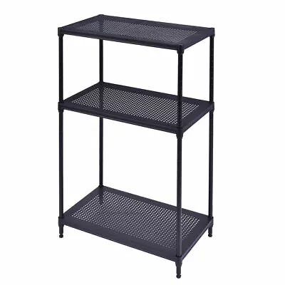 $19.49 • Buy 3 Layer Rect Shelf Storage Rack Furniture Bathroom Kitchen Organizer Steel