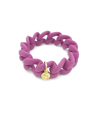 Marc By Marc Jacobs Plum Purple Rubber Silicone Stretch Bracelet • $17.99