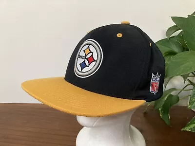 Pittsburgh STEELERS Hat Cap Mitchell & Ness Snapback Vintage Collection NFL Wool • $14.98