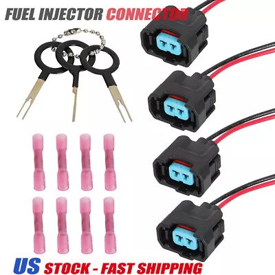 Fuel Injector Connector Plug Pigtail Repair For Honda Accord 98 - 07 Acura Chevy • $14.99