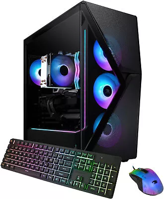 IBUYPOWER Slate 8 MESH I7 14700F RTX 4060 8GB GDDR6 VRAM 32GB DDR5 1TB SSD W11H • $949.99