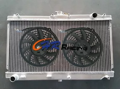 Aluminum Radiator+2 FANS FOR Mazda Miata MX5 MX-5 1.8L NA/NB 1998-2005 MT • $185