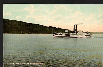 Old Postcard  Lady Lake  Steam Ship Boats Steamer Memphremagog Vermont • $8.48