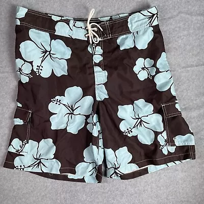 Men's XL 40/42 Merona  Swimsuit Board Short Hawaii Print Lined Surf Swin Sun Fun • $3.98