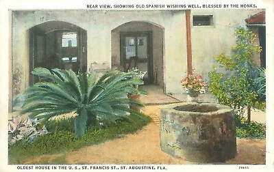 $3 • Buy St Augustine Florida Spanish Wishing Well Blessed By Monks WB  Postcard Unused