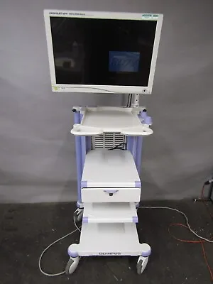 Olympus WM-NPI Endoscopy Cart With 26  HD Monitor 2 Shelves Locking Drawers • $850